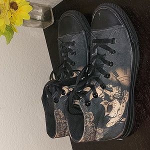 RAAD Unisex Skull Tattoo Sneakers M6/W7.5